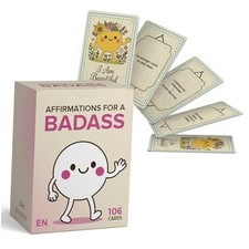 Badass Affirmation Cards   106 Empowering Daily Motivational Cards for Women EN