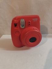 Fujifilm Instax Mini 8 Instant Film Camera w/ Built In Flash Pink W Leather Case