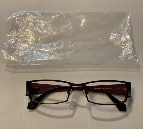 Shaw Family Archives Women’s Eye Frame. Metal Spring Hinges Burgundy