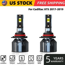 For Cadillac XT5 2017-2019 9012 LED Headlight Bulbs Kit High/Low Beam 6000K