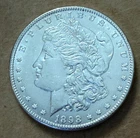 1898-P Morgan Silver Dollar 90% Silver You Grade #3
