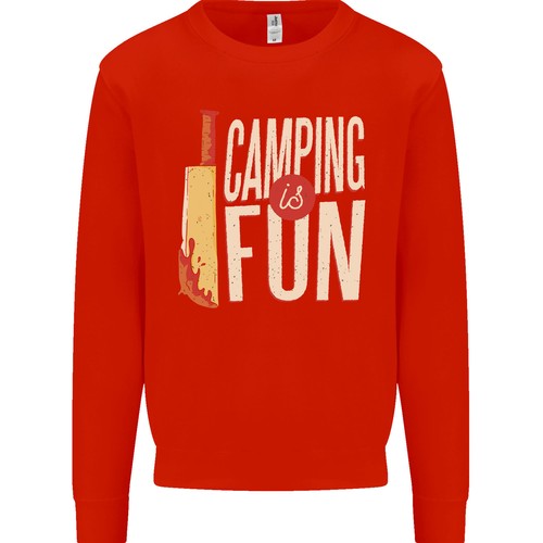 Camping is Fun Funny Murder Halloween Kids Sweatshirt Jumper - Picture 16 of 35