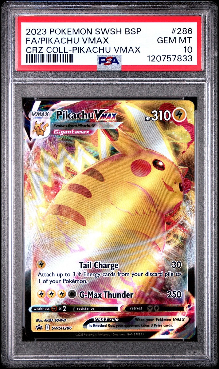 PSA 10 Pikachu Vmax #286 2023 Pokemon Swsh Black Star Promo