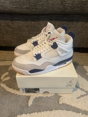 シューズ(男性用) Nike SB Air Jordan 4 Retro SP Navy 26.5 Nike SB X Air Jordan 4 Mid Retro 'Navy' Jordan Ⅳ AJ4 Men's