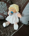 Vintage Cabbage Patch Doll Paci Lemon Blonde Loops Blue Eyes KT Tag Clothes
