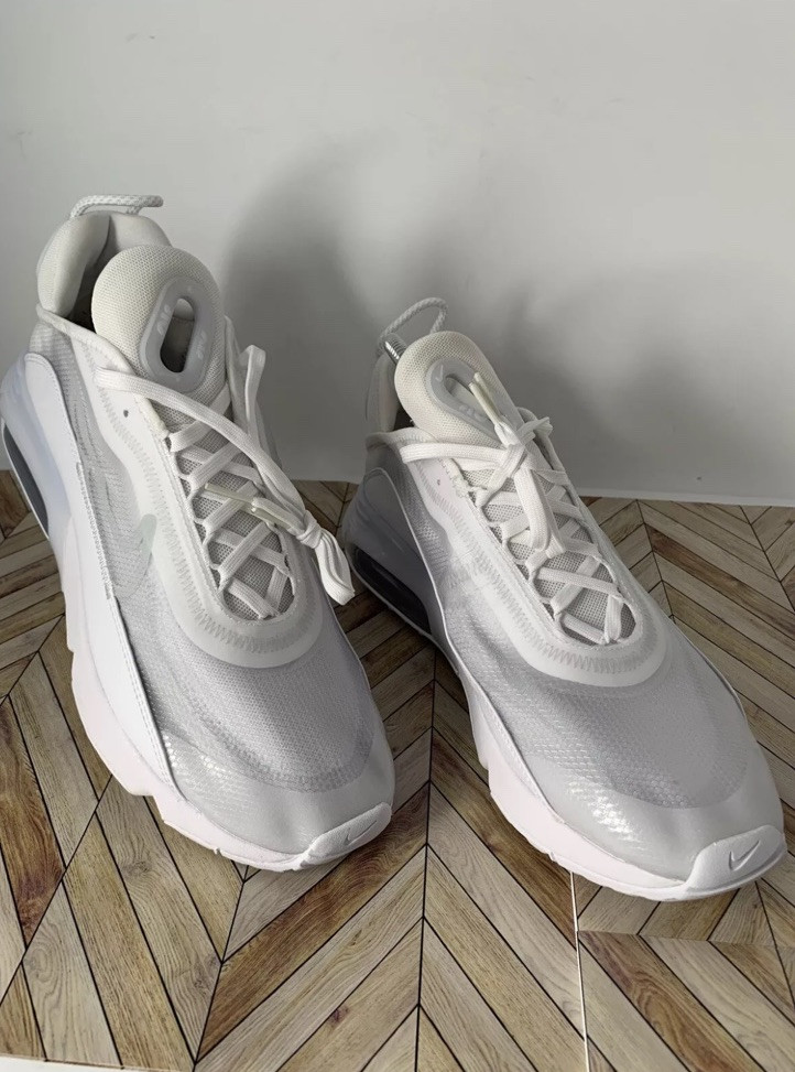 Nike Air Max 2090 White/White-Wolf Grey (BV9977 100) Size 10 R-10.5 L  READ Nike Air Max 2090 Triple White - BV9977-100 | eBay main image 2