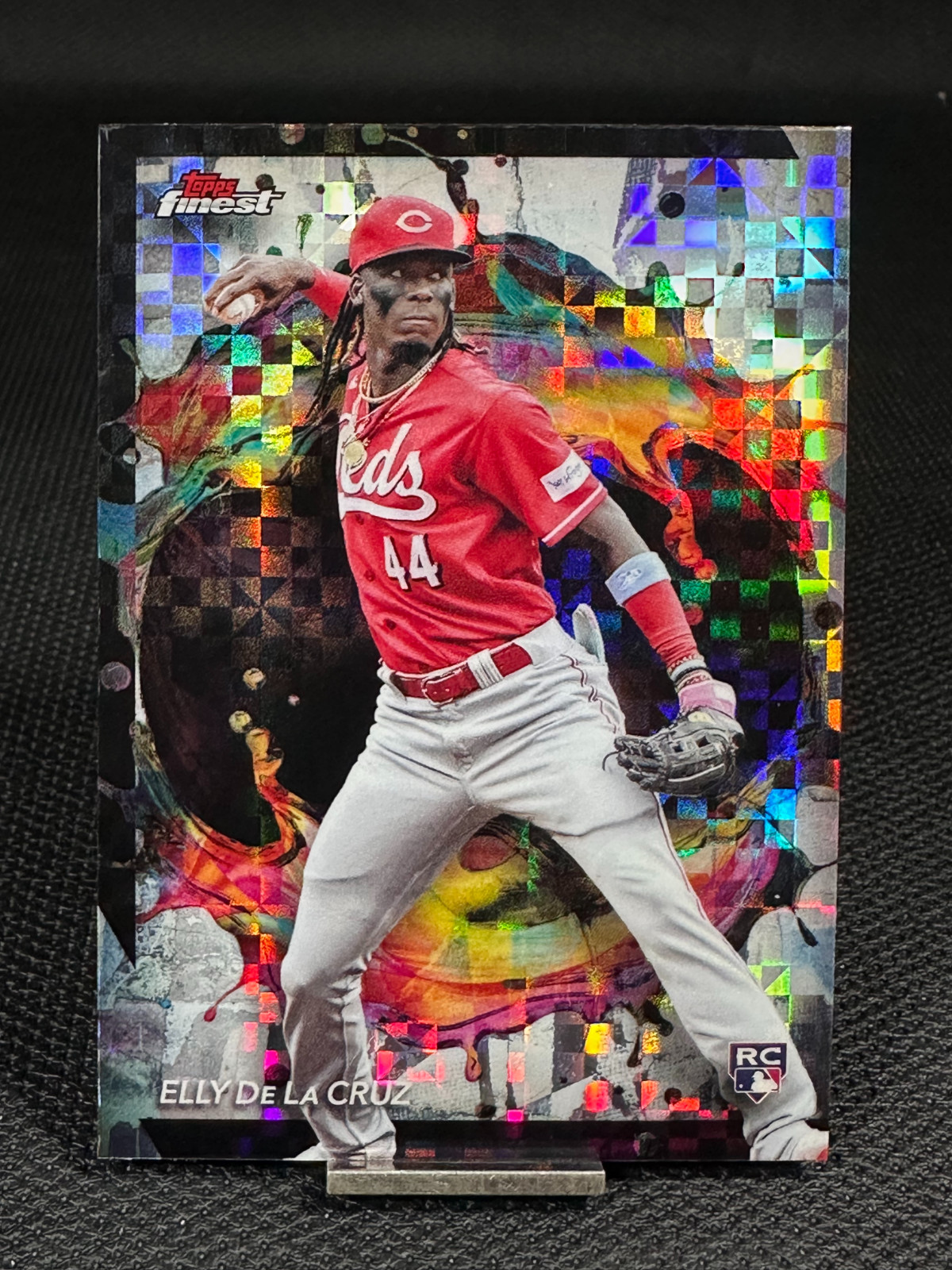 2024 Topps Finest ELLY DE LA CRUZ Rare Checker Board Refractor RC #238