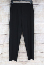 Calvin Klein Boys Youth Size 16 Straight Leg Slacks Pants Black
