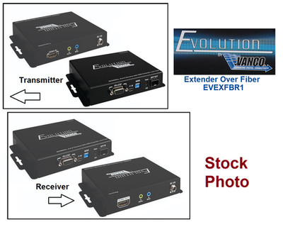 Evolution by VANCO HDMI Extender Over Fiber model # EVEXFBR1 used complete