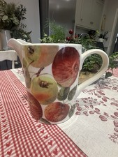 New 1st Quality EMMA BRIDGEWATER Vegetable Garden Apples Large Straight Jug