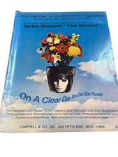 VTG On A Clear Day You Can See Forever Sheet Music Barbra Streisand