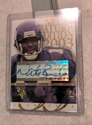 2003 NATE BURLESON SP SIGNATURE #NB ROOKIE AUTO NEVADA WOLF PACK ...