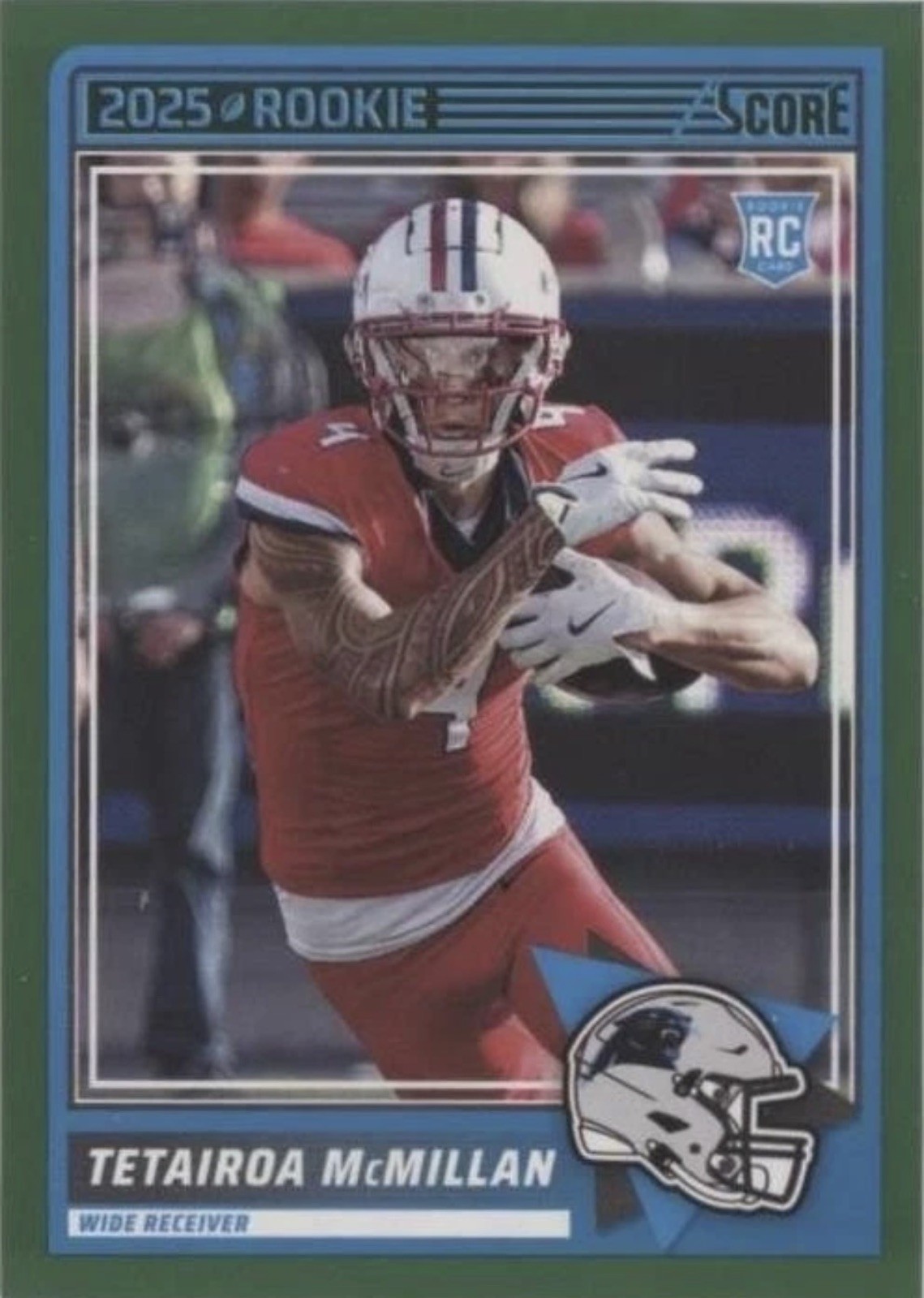 2025 Score - Rookies Tetairoa McMillan #17 Green (RC)