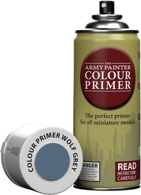 Colour Primer Wolf Grey, 400 mL Acrylic Spray Primer, Spray Paint Basecoat fo...