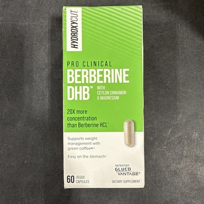 Hydroxycut Pro Clinical Berberine DHB - 60 Capsules - Enhanced Absorption