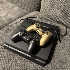 Sony PlayStation 4 Slim Original Black, 500GB with 2 Controllers