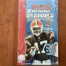 2005 Bowman Chrome Football Hobby Box-Rodgers RC!