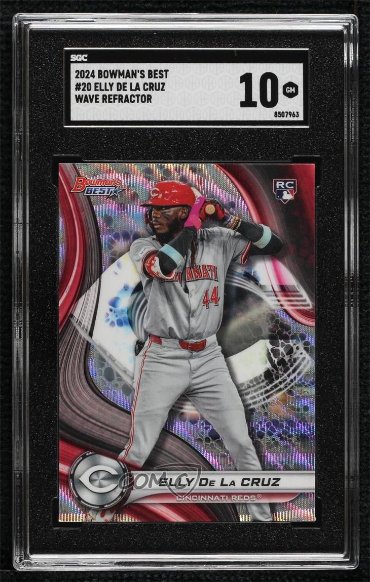 2024 Bowman's Best Wave Refractor Elly De La Cruz #20 SGC 10 GEM Rookie RC