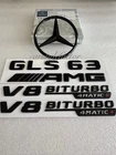Für Mercedes Benz GLS63 AMG V8 BITURBO 4MATIC+ Stern X167 Emblem Aufkleber 2020+
