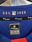 Blue four XL New York Rangers home fanatics Jersey with  78 Othmann — photo 3