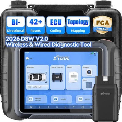 XTOOL D8W V2.0 KFZ Profi OBD2 Diagnosegerät ALLE System ECU Coding FCA Auto Auth