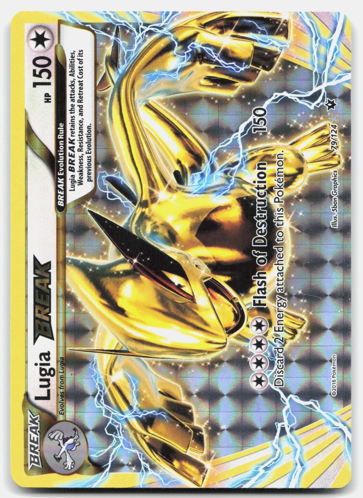 Lugia BREAK 79/124 Fates Collide Holo Pokemon LP