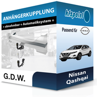 für Nissan Qashqai 11.2013-09.2018 G.D.W. AnhäNgerkupplung Abnehmbar Neu