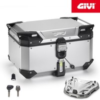 Valigia [Givi] Trekker Evo 58Lt + Piastra Yamaha Fjr 1300 2010 2011 2012 2013