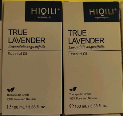 2x HIQILI Lavender Essential Oil for Diffusers, Aromatherapy, Natural Relaxation
