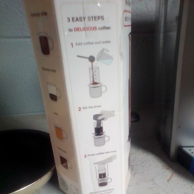 AEROPRESS COFEE MAKER WITH 350 FILTERS OPEN BOX