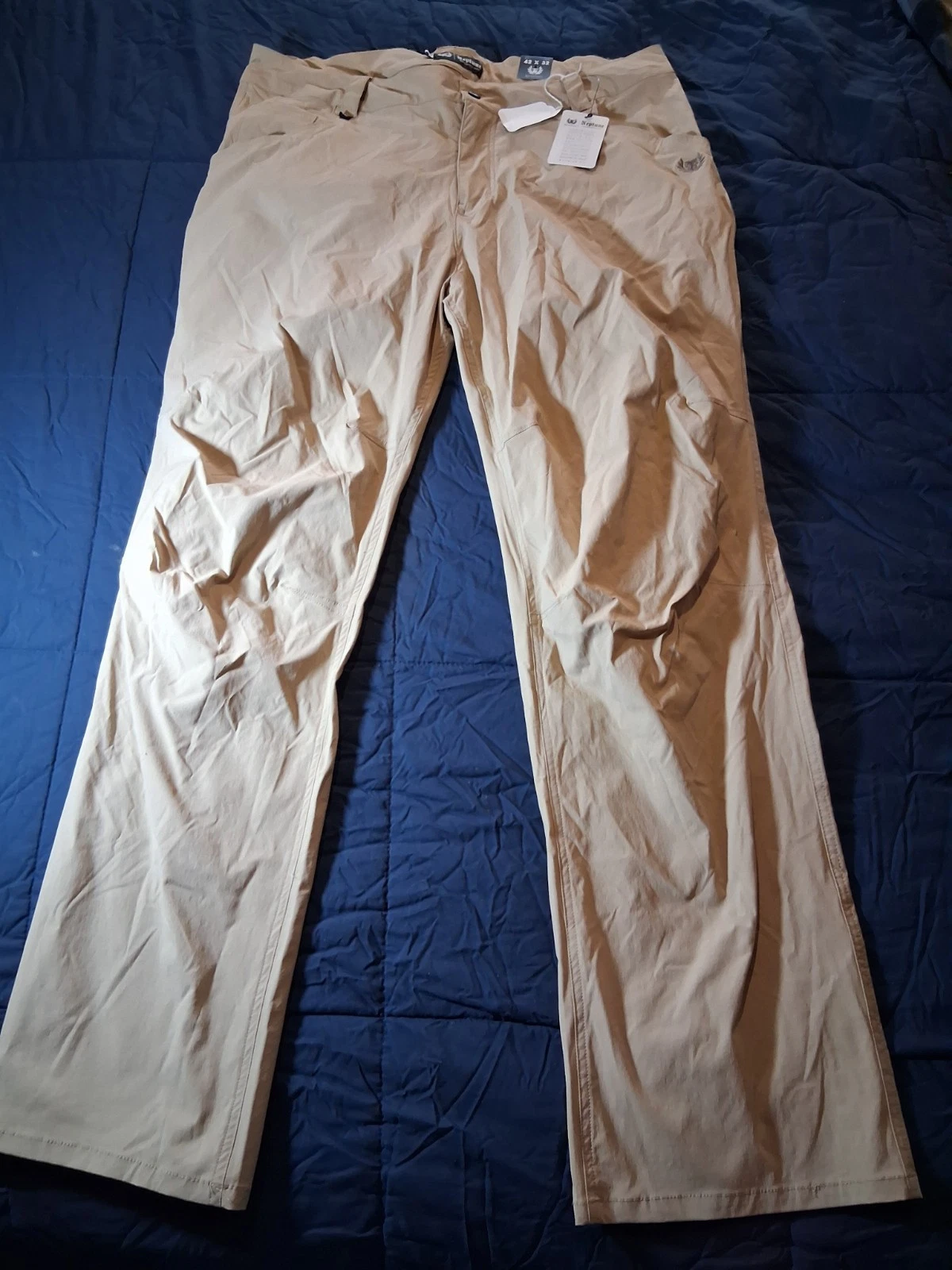 NEW Neptune Amphibious Pants Mens 42x32 Beige Stretch Quick Dry Outdoor