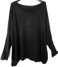 hochwertiges ESCALADYA Viskose Stretch Shirt Gr. 48-50 schwarz