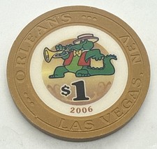 Orleans Casino 1 Chip Las Vegas Nevada NV House Mold Alligator 2006