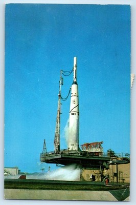 c1969 Patrick Air Force Base Florida Vintage Postcard Thor-Able Launching Posted