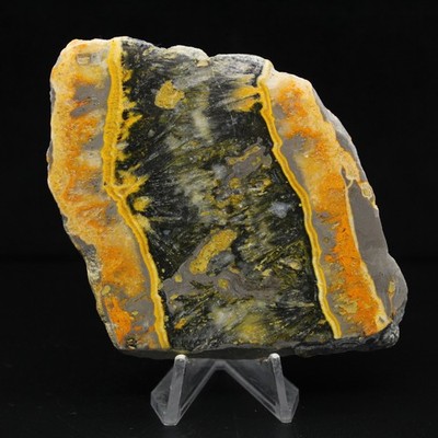 Bumblebee Jasper Plate - Mineral Balance 100gr 70mm Indonesia