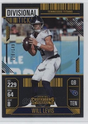 2024 Panini Contenders Divisional Ticket /149 Will Levis #95 m5e