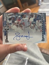 2023 Panini National Treasures Field Pass Signatures Andruw Jones Auto 64/99
