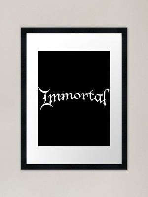 Immortal (Band) HD Logo Gerahmtes Kunst Gerahmtes Wandbild Poster Leinwanddruck Bild