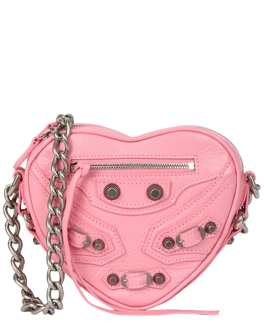 Balenciaga Mini Cagole Heart Leather Bag Women's