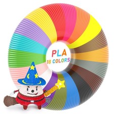 FIROS 3D Pen Filament Refills, 18 Colors 3D Pen PLA Filament, Each Color 10 F...