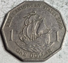 Eastern Caribbean States 2000 1 Dollar