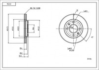 Hart Tarcze Iii 2X Bremsscheiben Ø 247 BelüFtet FüR CitroëN Zx Break Xsara