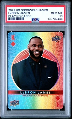 2022 GOODWIN CHAMPIONS PLAYING CARDS LEBRON JAMES PSA 10