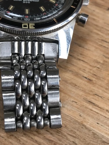 Vintage Swiss Made Accurist Super Waterproof 300 Chronograph 1965 Watch 17 Jewel - Foto 18 di 21
