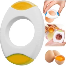 Egg Shell Opener and Separator - Hard Boiled Egg Peeler and Eggshell Cutter f...