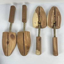 Bostonian Shoe Tree Shaper Stretcher Insert Pair Size L Large Cedar Wood