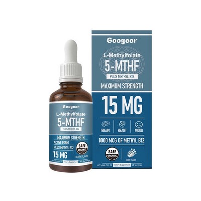 L-Methyl Folat 5-MTHF Tropfen 1000 Mcg - flüssige Vitamine Folat BRANDNEU