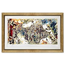 Marc Chagall (1887-1985), "The Story Of Exodus" Framed Limited Edition Lithograp