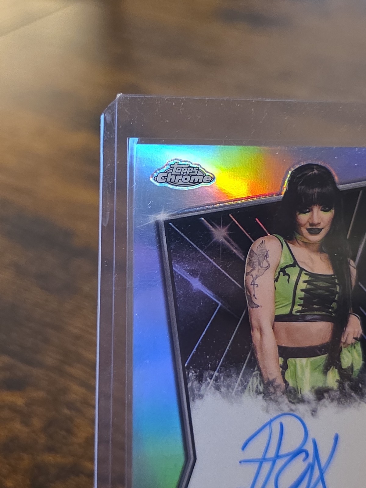 Tatum Paxley 2026 Topps Chrome WWE NXT Autograph Refractor Auto #NXT-TAT NXT view 2