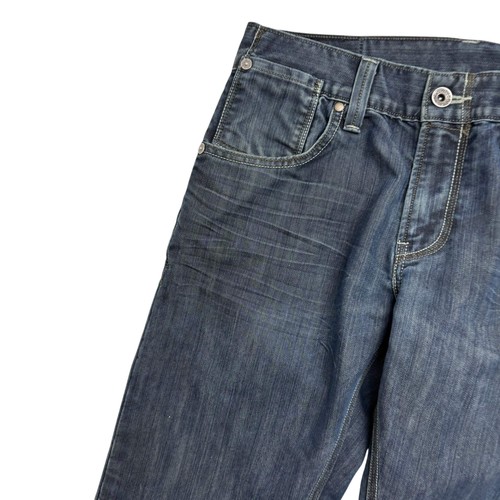 Levis 514 Jeans W31 L30 Mens Dark Blue Regular Straight Fit Vintage Denim - Picture 3 of 7